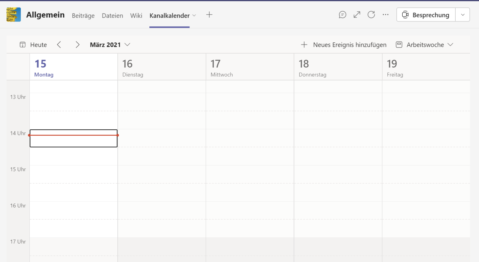 Channel calendar in Microsoft Teams ZEALTECH GmbH